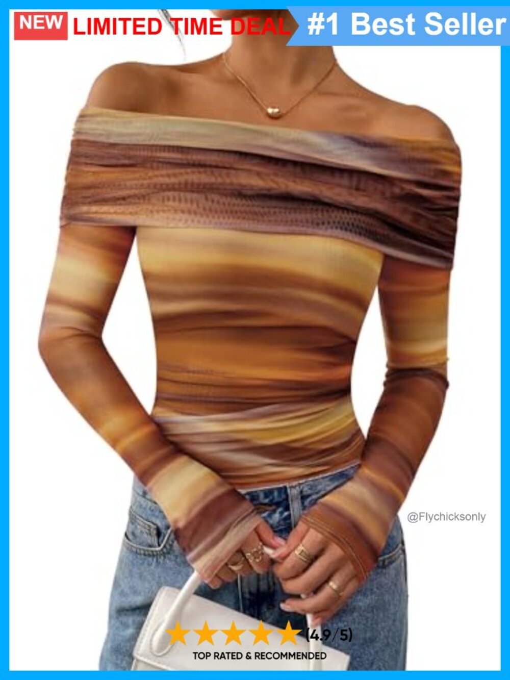 Off The Shoulder Floral Mesh Top Long Sleeve Ruched Bodycon